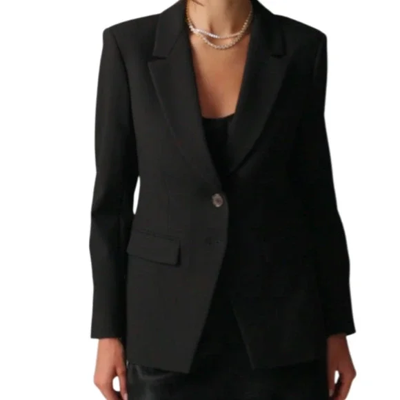 New! J.Crew Wm's Madelyn Blazer in Four-Season Stretch Size 10 Black MSRP $248 - Picture 6 of 8